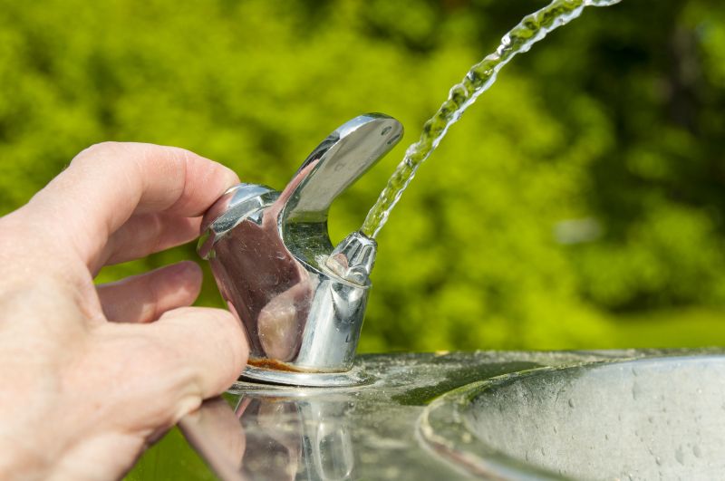 Modern Drinking Fountain Installation
